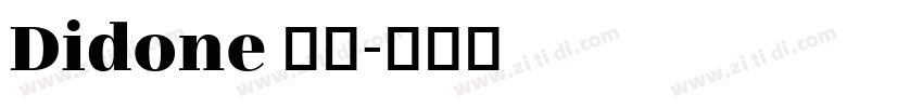 Didone 风格字体转换 Didone 风格字体转换